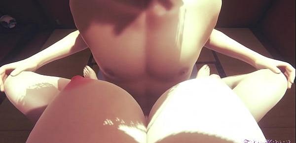 trendsGenshin Impact Hentai 3D - Threesome Lisa Double penetration - Japanese manga anime game porn